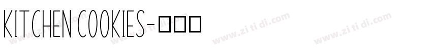 Kitchen Cookies字体转换